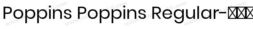 Poppins Poppins Regular字体转换